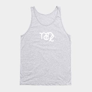 Virgo and Leo Double Zodiac Horoscope Signs (White) Tank Top